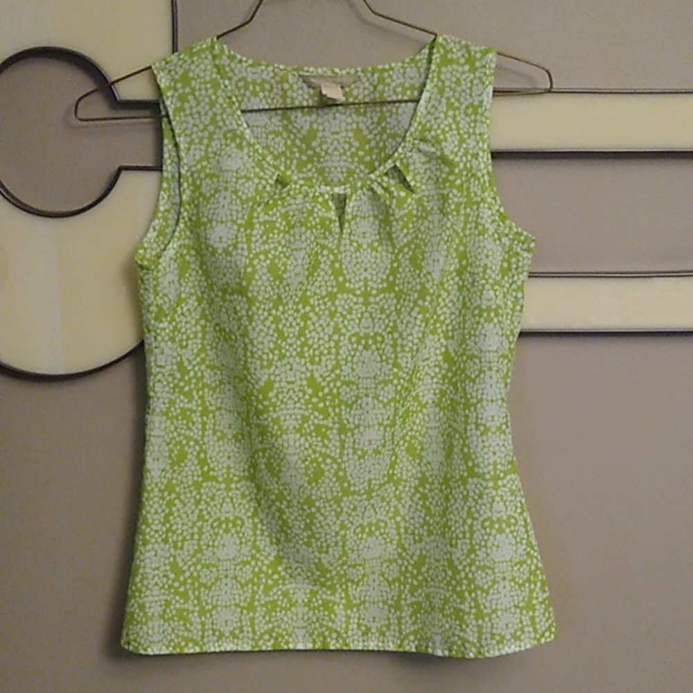Banana Republic cutout sleeveless blouse